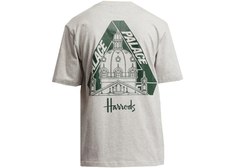 PALACE Palace x Harrods Logo T-shirt Grey outlook