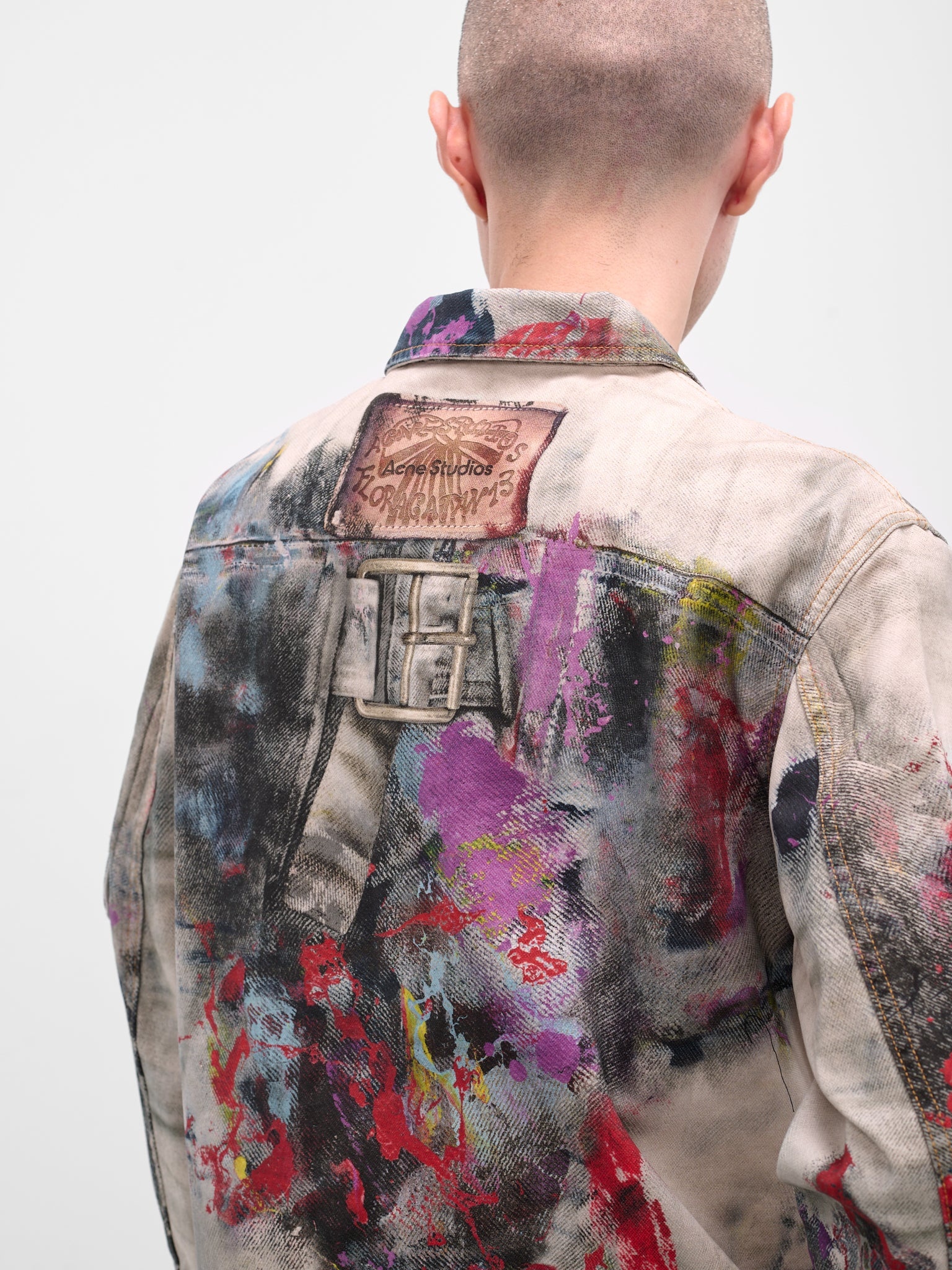 Trompe L'oeil Printed Trucker Jacket - 5