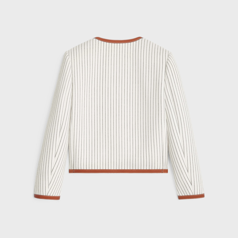 CELINE chelsea jacket in striped wool outlook