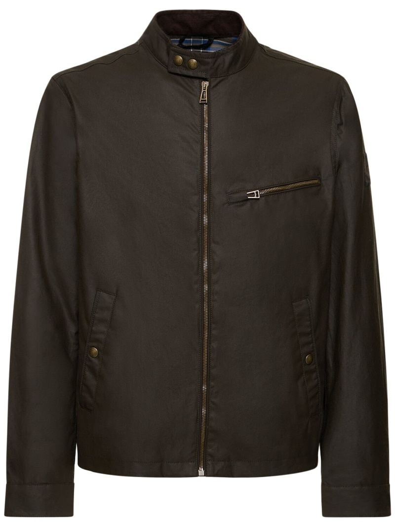 Walkham waxed cotton biker jacket - 1