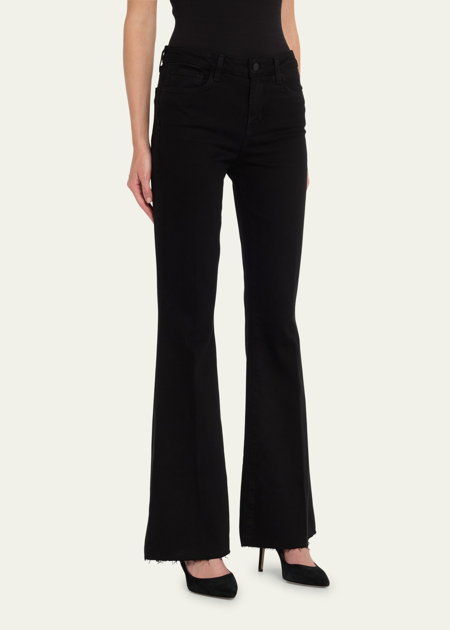 Sera High Rise Sneaker Flare Jeans - 4