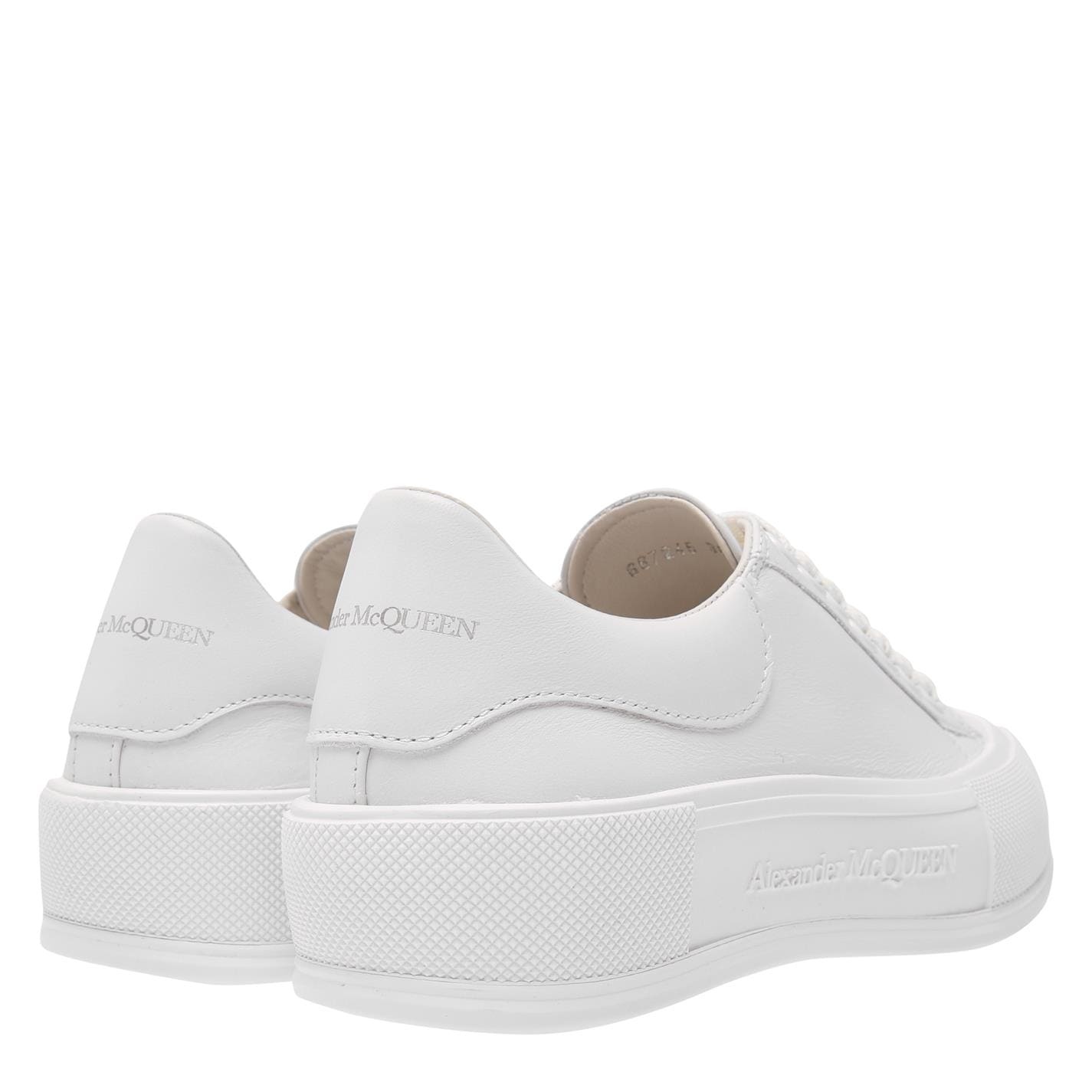 LEATHER PLIMSOLE SNEAKERS - 4