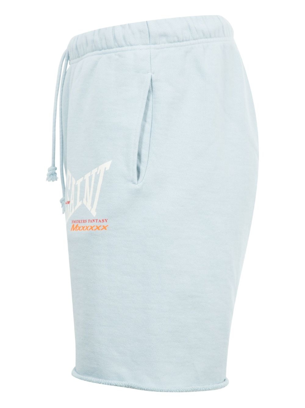 logo-print track shorts - 3