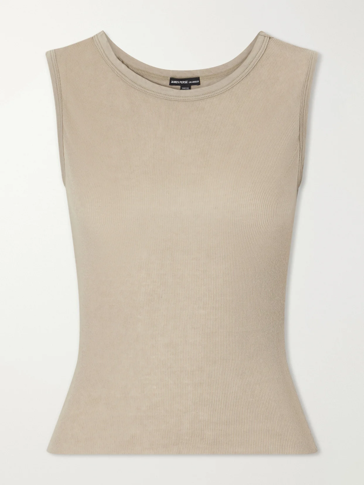 Ribbed Cotton And Cashmere-blend Tank - 1