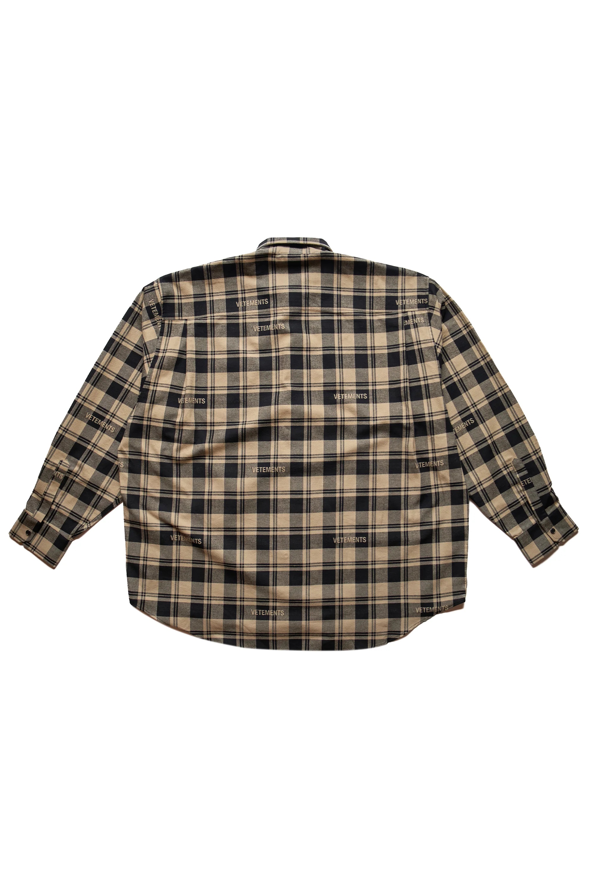 Vetements Logo Jacquard Plaid Shirt - 2