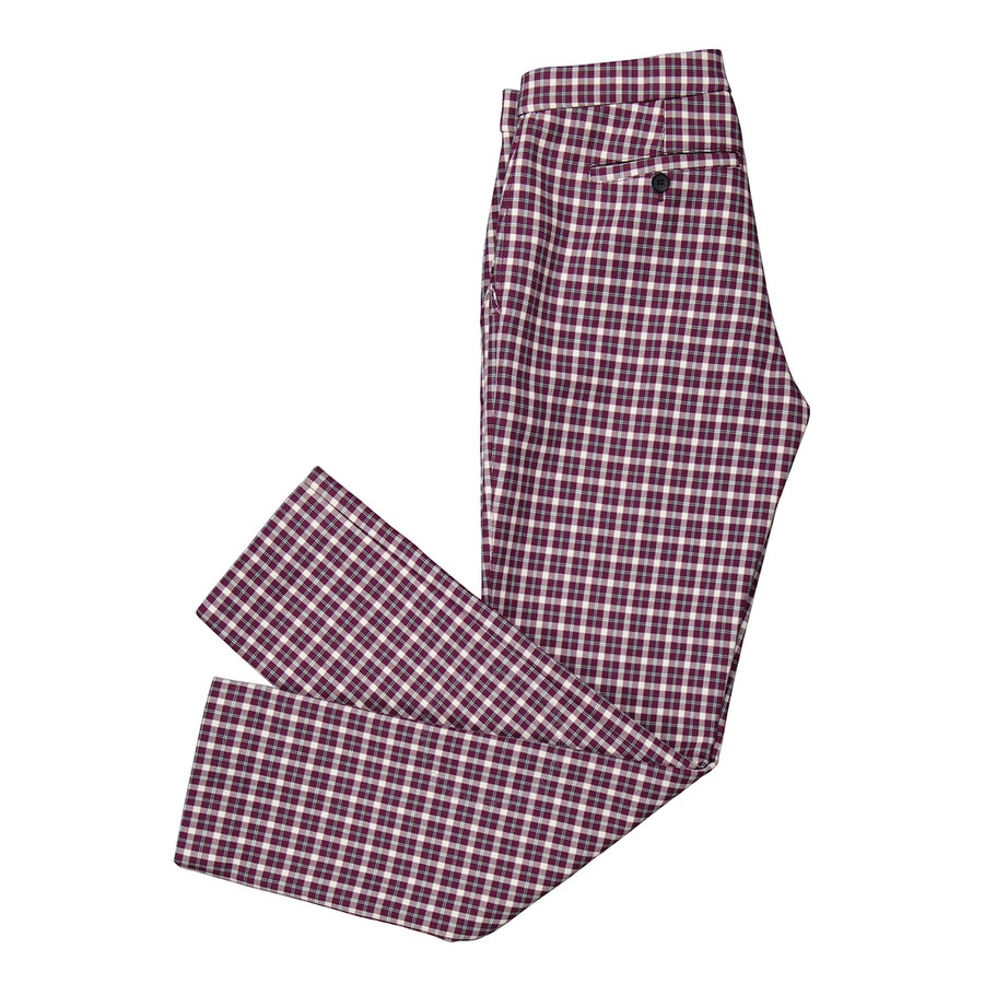 Burberry Hanover Straight-fit Check Cotton Tailored Trousers - 7
