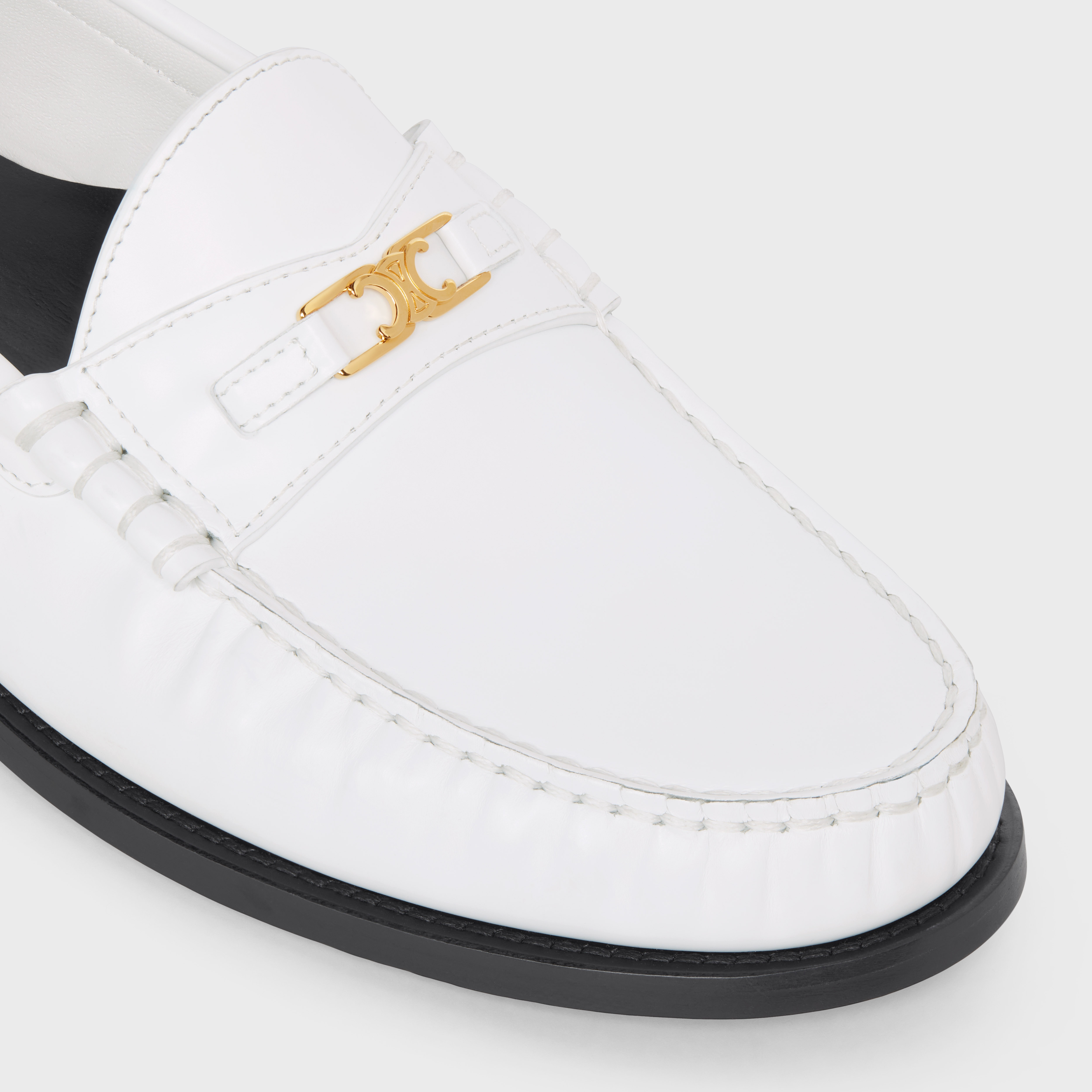 CELINE LUCO Triomphe Loafer in POLISHED BULLSKIN - 4