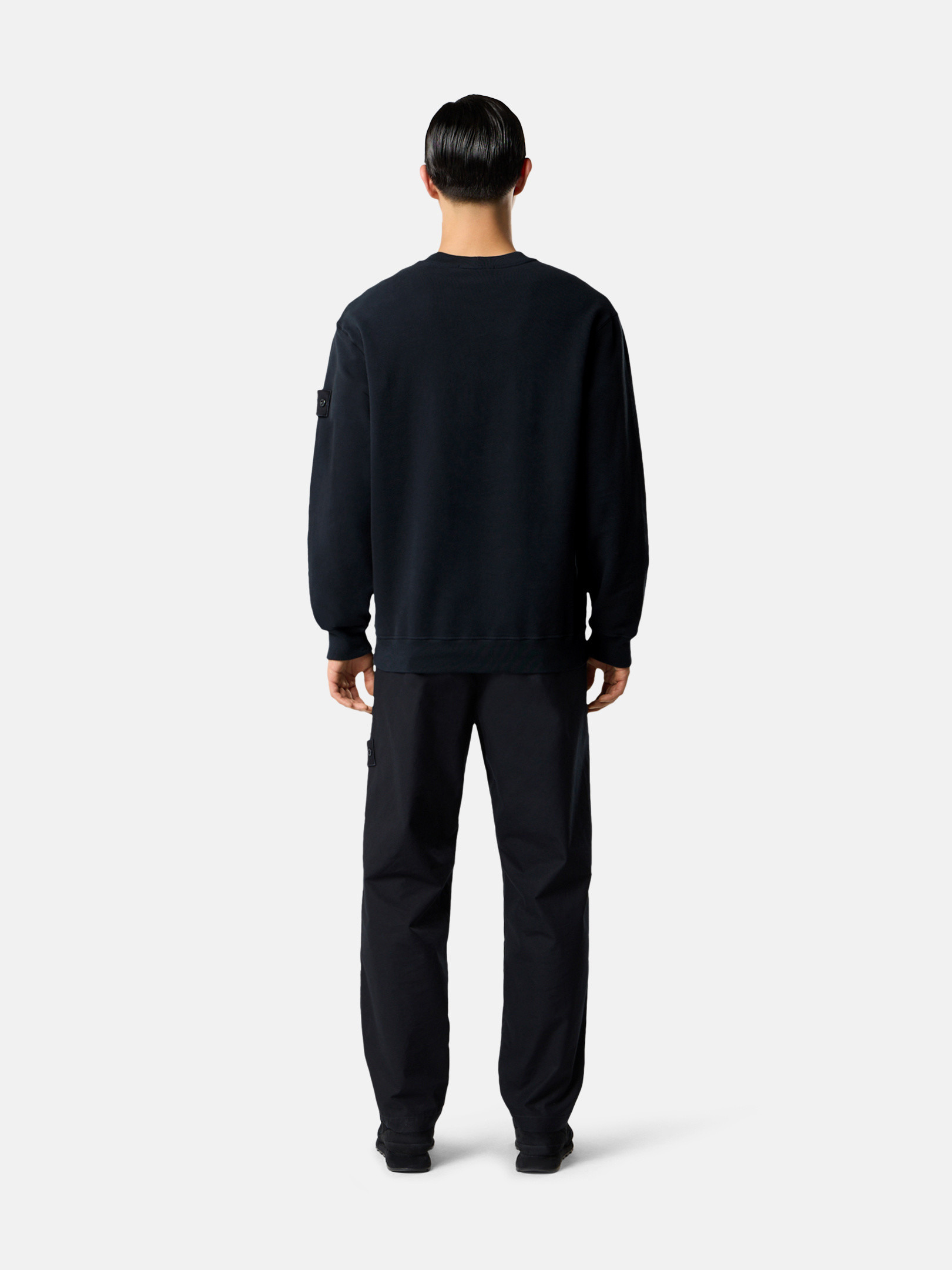 6100069 STRETCH COTTON FLEECE_STONE ISLAND GHOST - 5