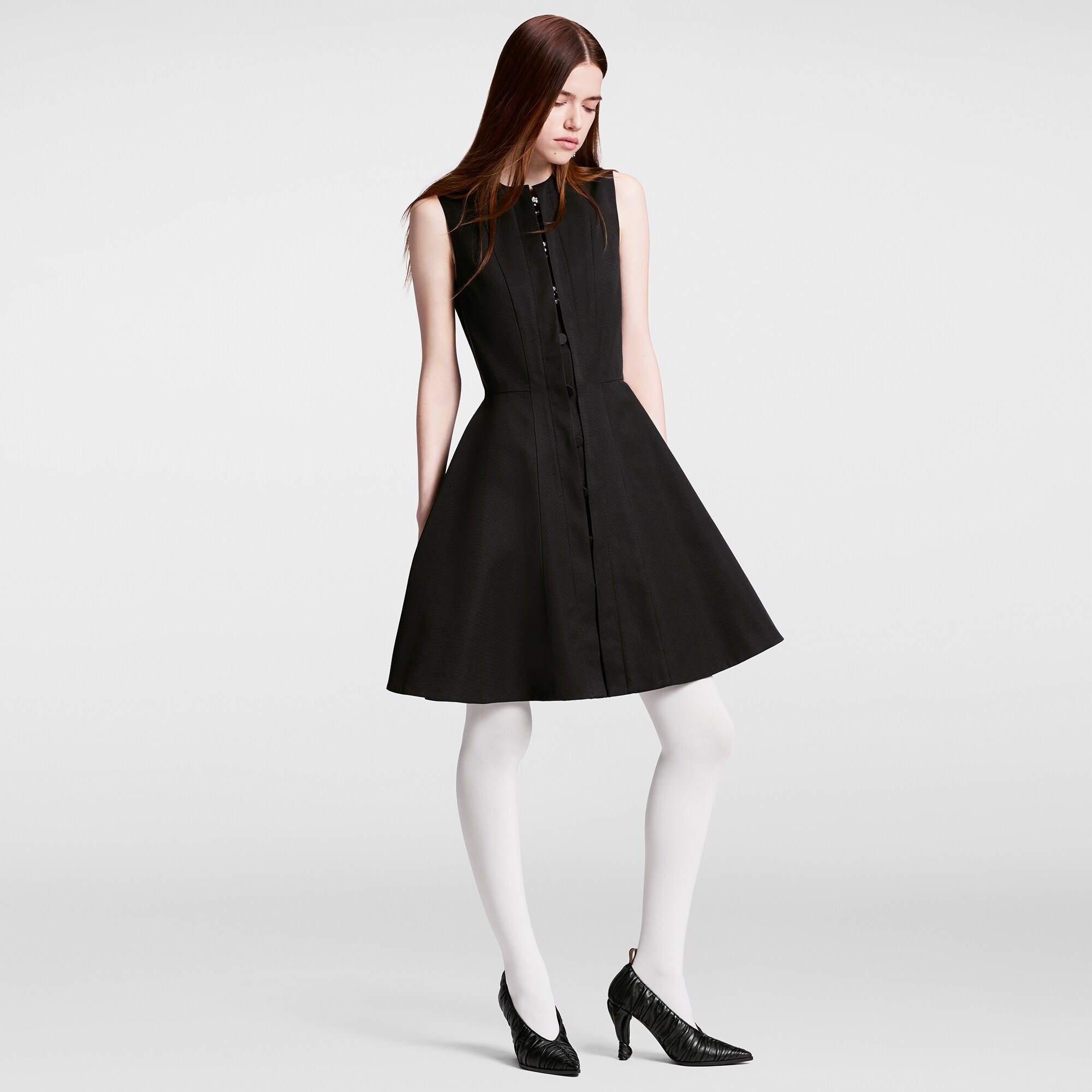 Jewel Button Dress - 4