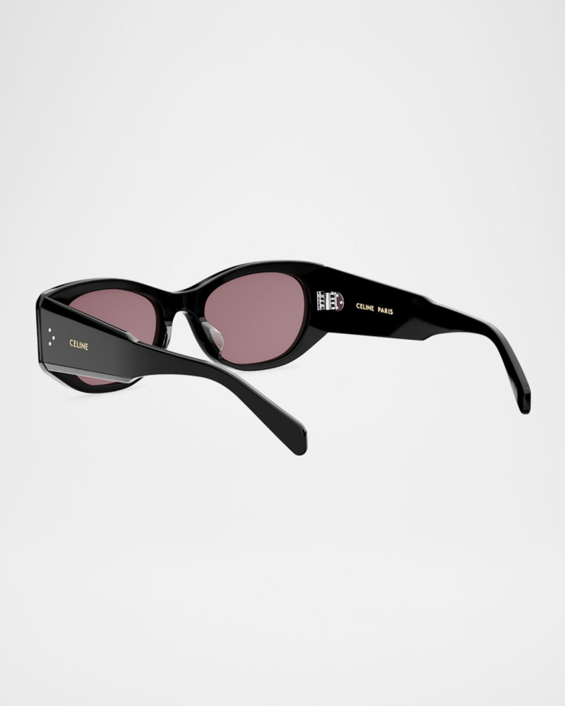 CELINE 3 Dots Acetate Rectangular Sunglasses outlook