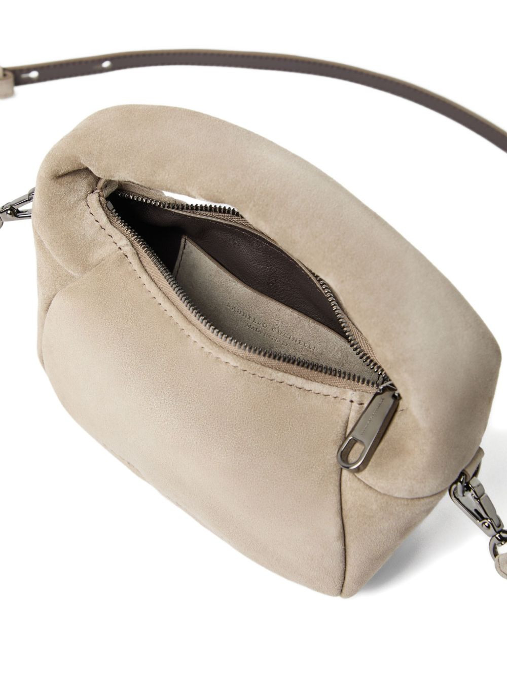 padded suede mini bag - 4