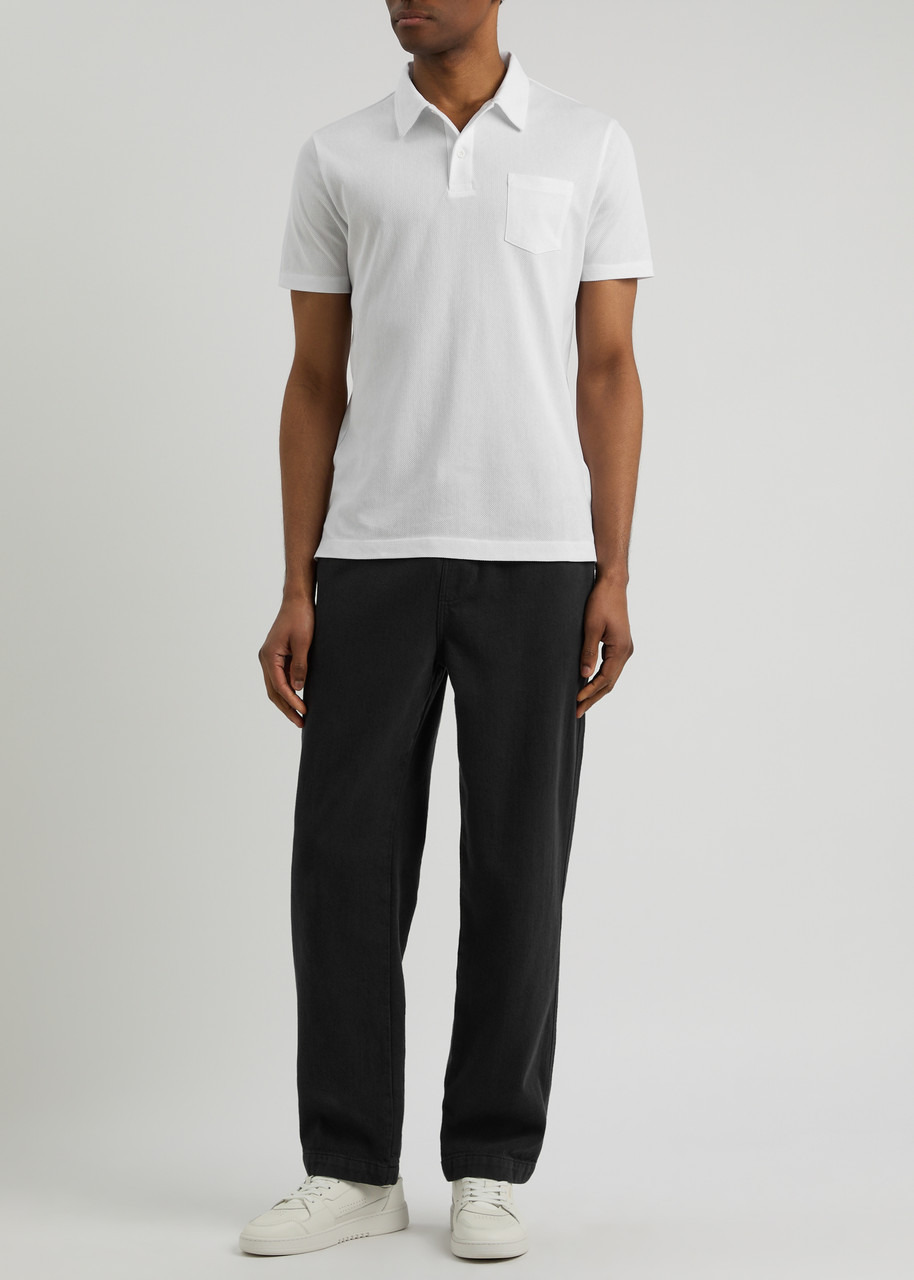 Riviera piqué cotton polo shirt - 9