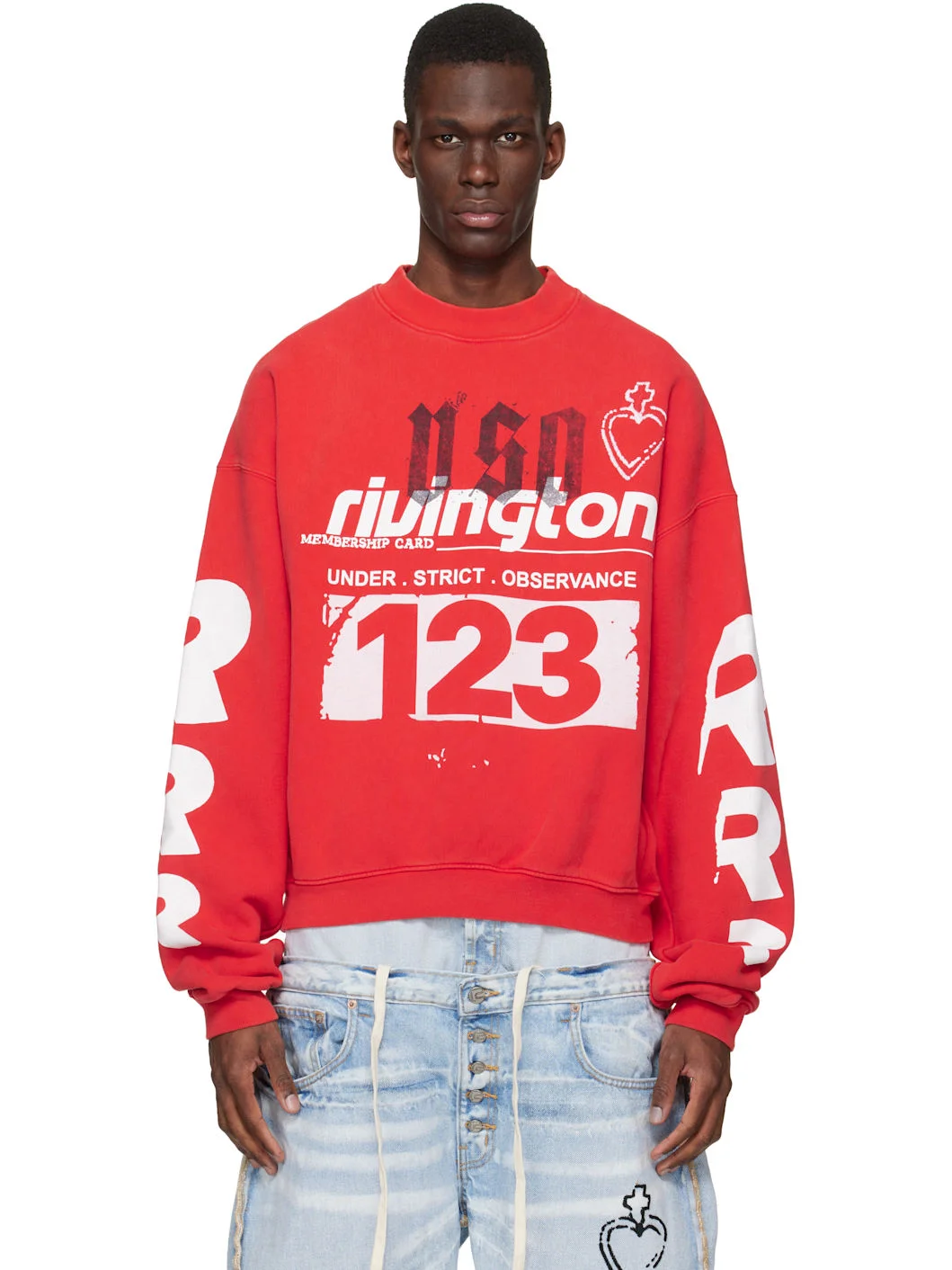 Red Membership USO Crewneck Sweatshirt - 1