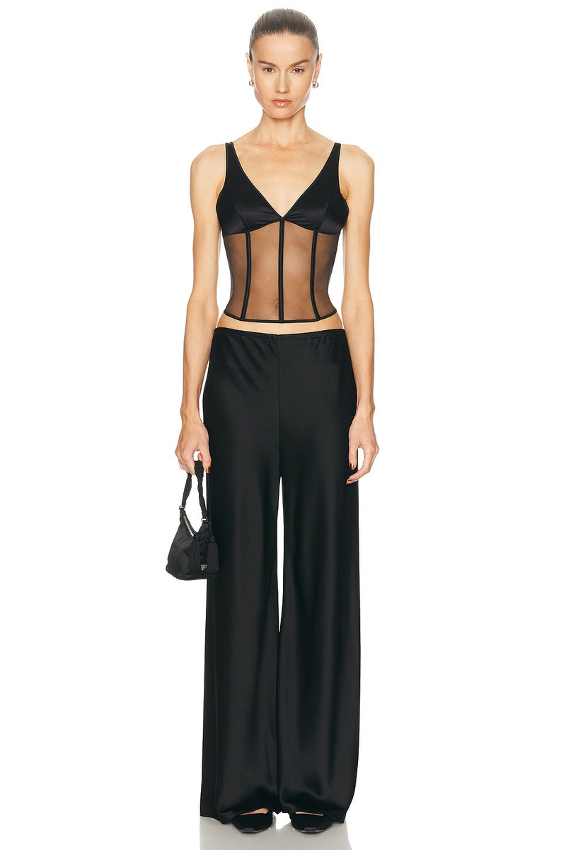 KIKI DE MONTPARNASSE Soie Corset Tank Top outlook