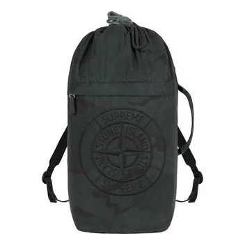 Supreme x Stone Island Brushed Cotton Backpack 'Black' SUP-SS19-409 - 1