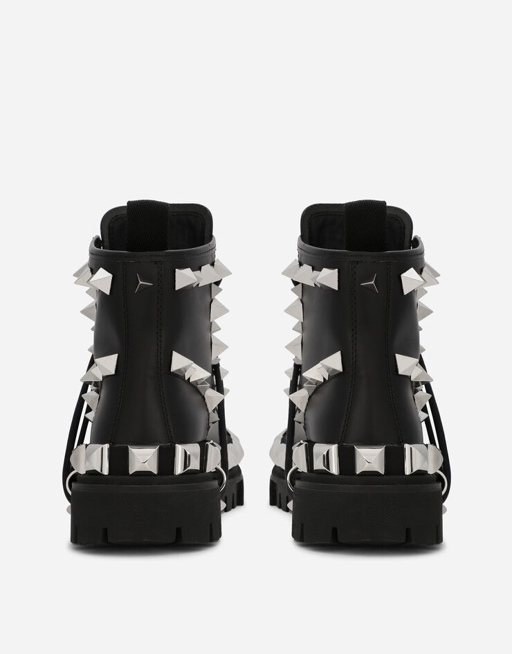 Dolce & Gabbana Calfskin ankle boots with studs | REVERSIBLE display picture 1