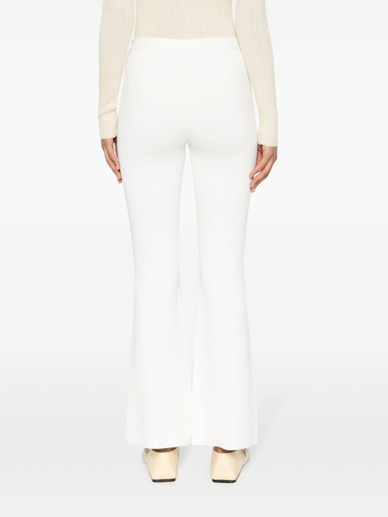 pleat-detail flared trousers 4