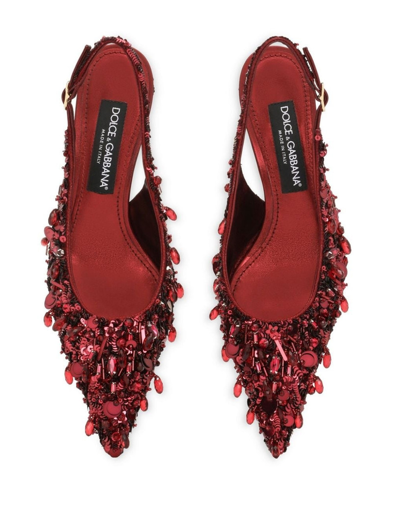 crystal-embellished slingback pumps 4