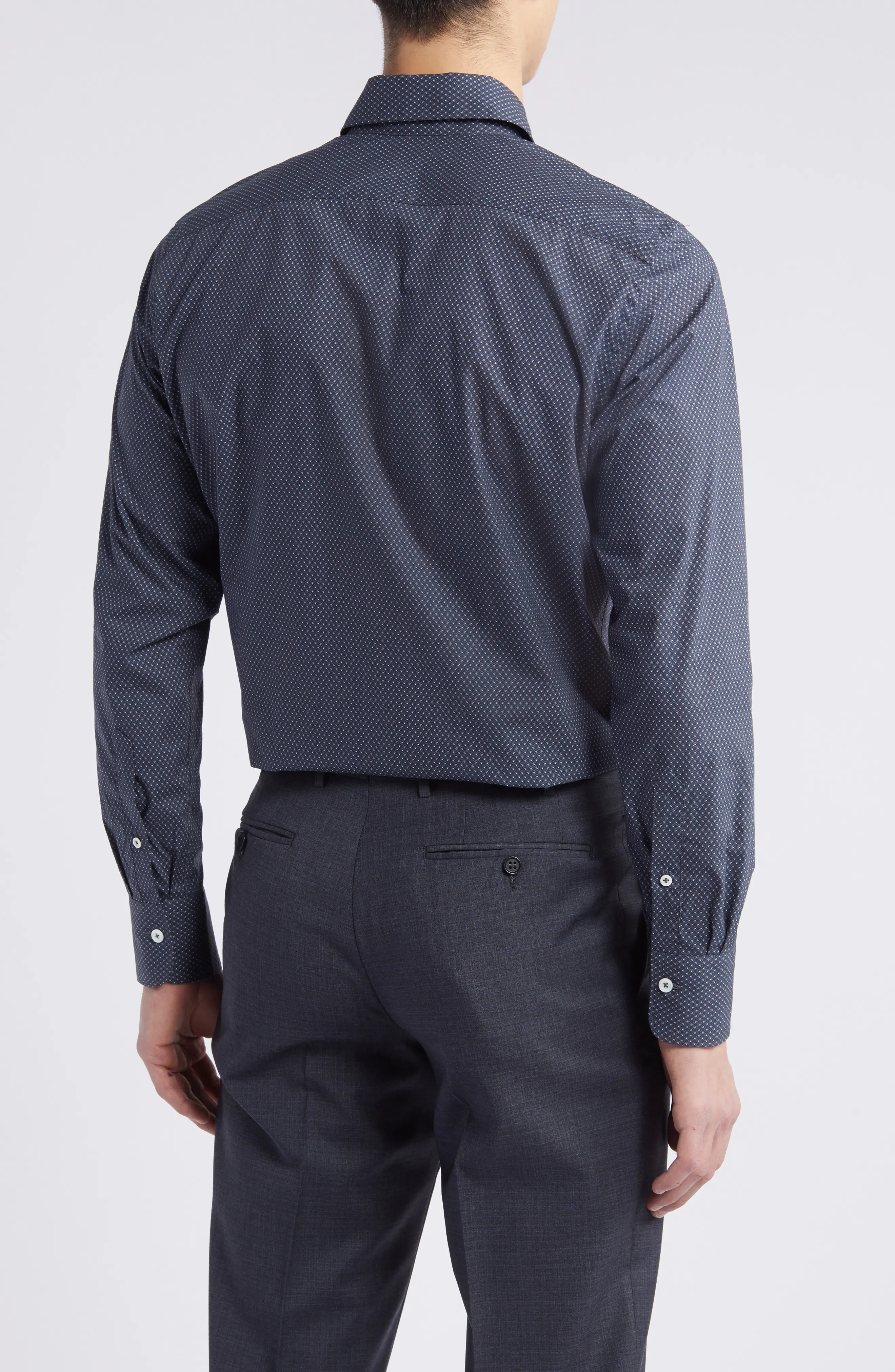 Micropattern Dress Shirt - 3