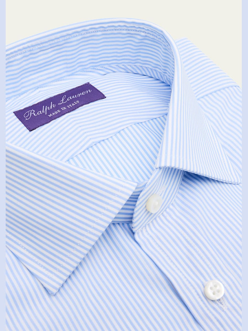 Ralph Lauren Men's Cotton Petite Bengal Stripe Dress Shirt outlook