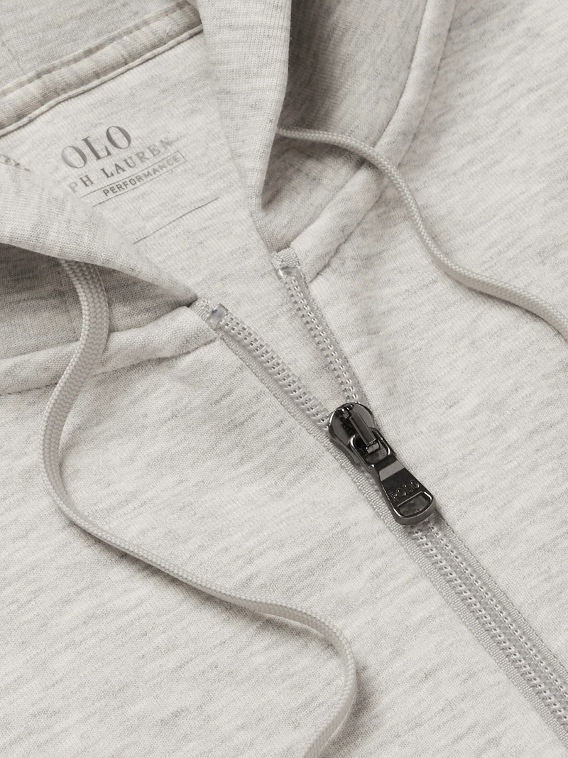 Mélange Jersey Zip-Up Hoodie 4