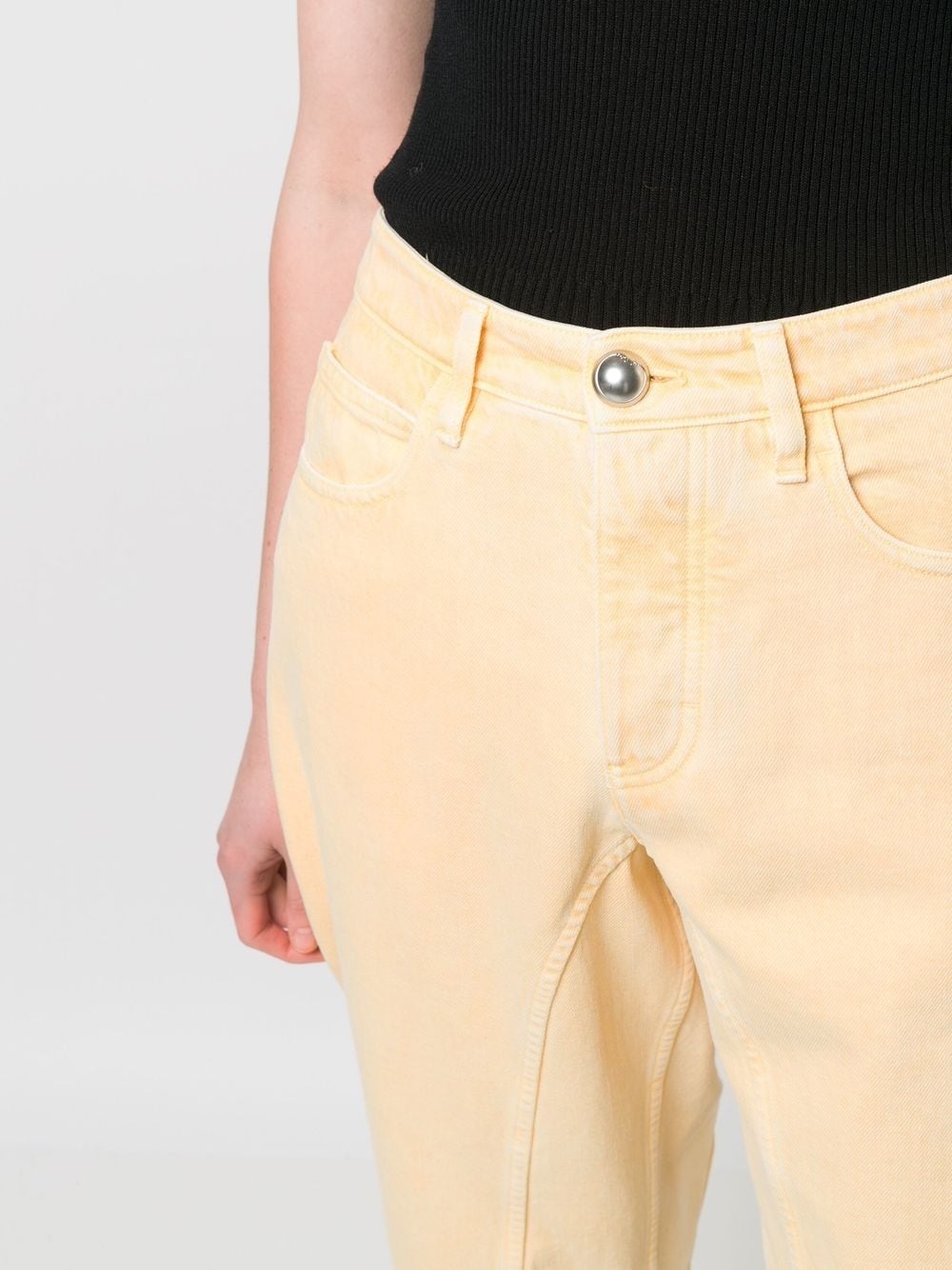 frayed-hem cropped jeans - 7