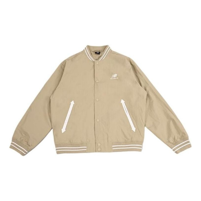 New Balance NBX Urban Remix Baseball Jacket Asia Sizing 'Khaki' AMJ33362-BNN - 1