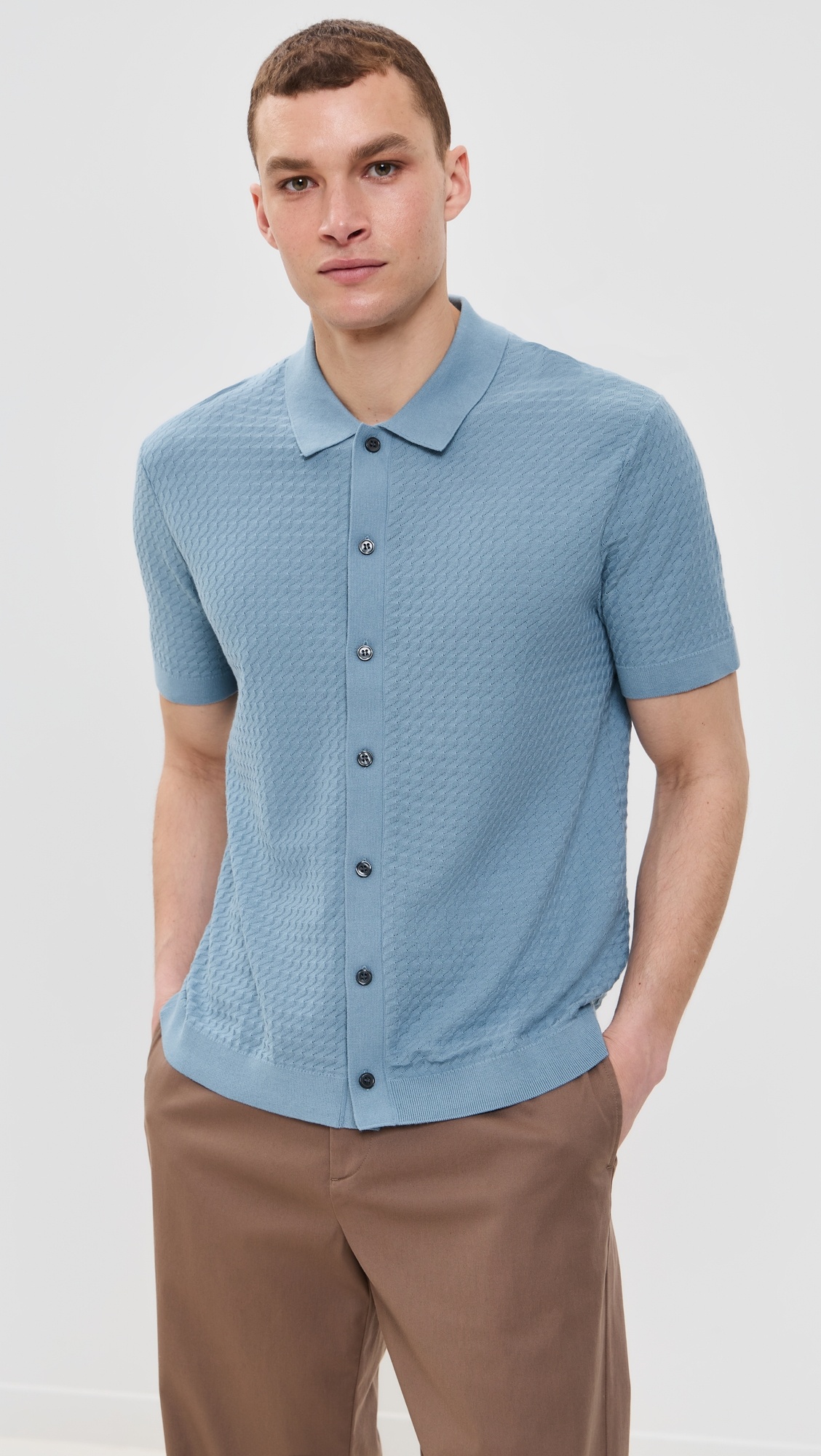 Cairn Cotton Sweater Polo - 6