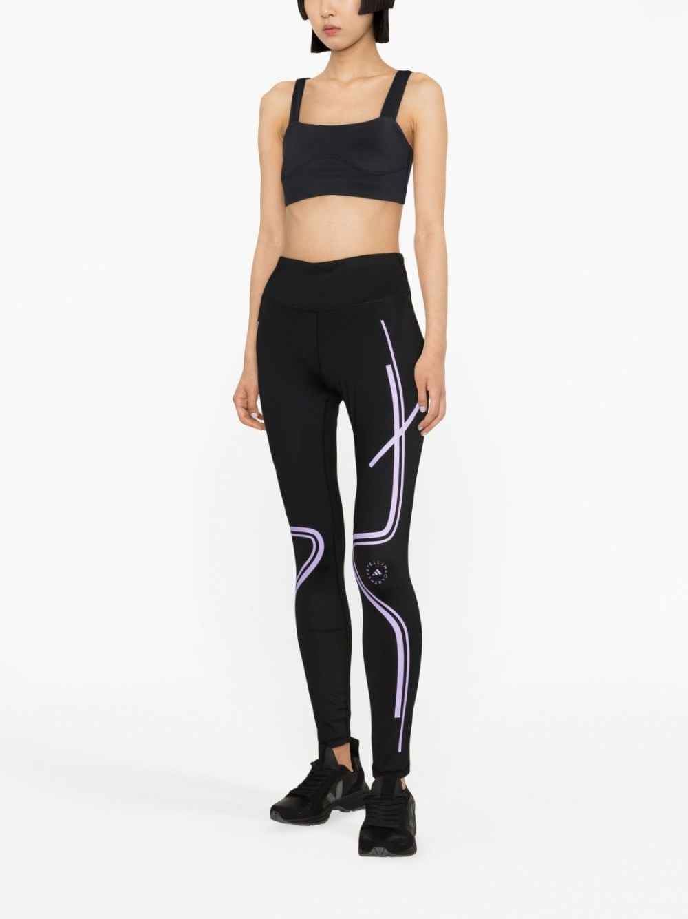 TruePace Running logo-print leggings - 2