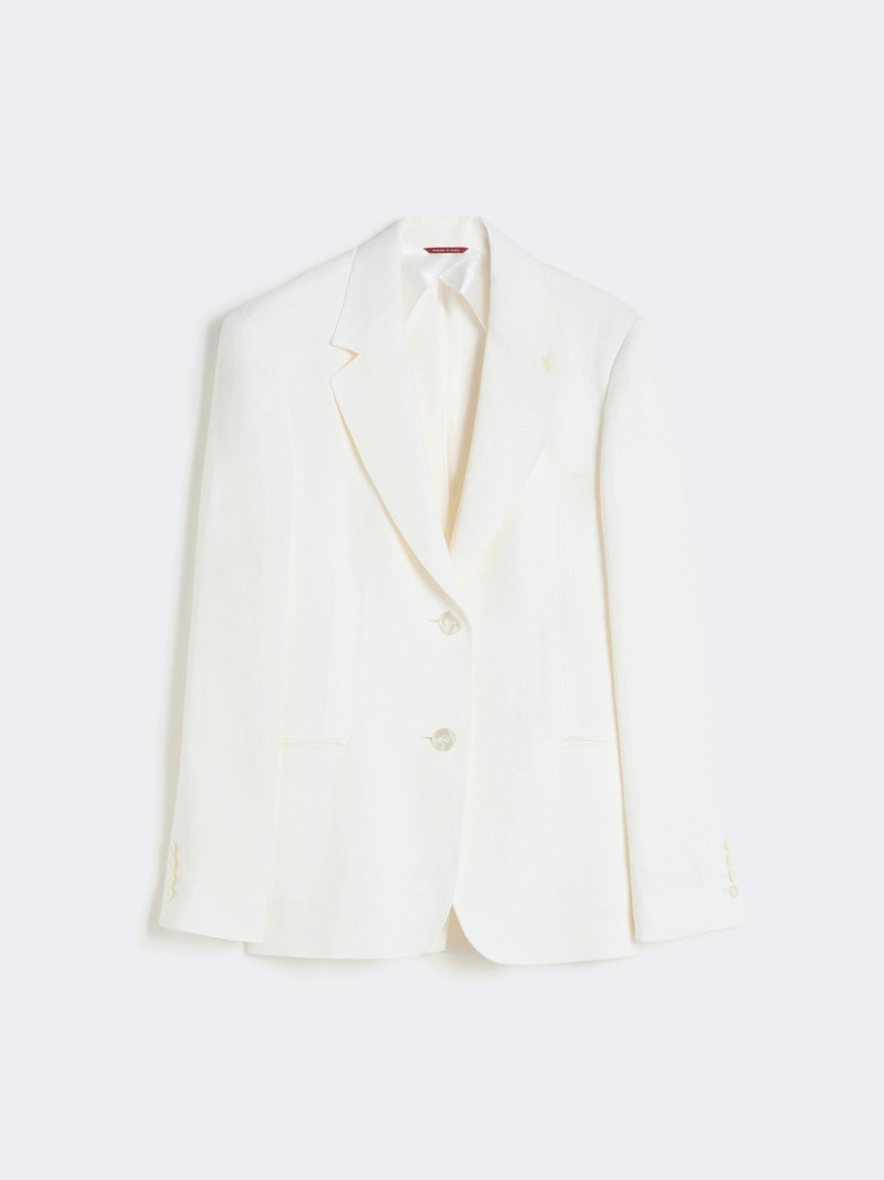 BELLO Linen twill blazer - NATURAL 1