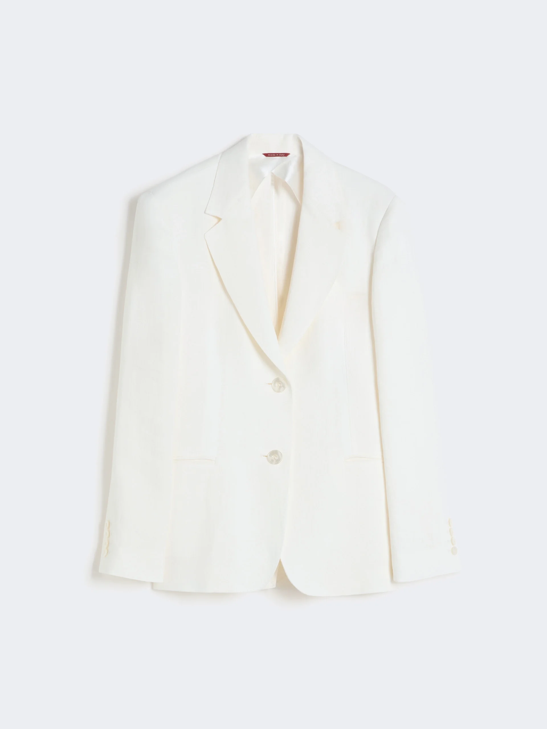 Linen twill blazer - NATURAL - 1