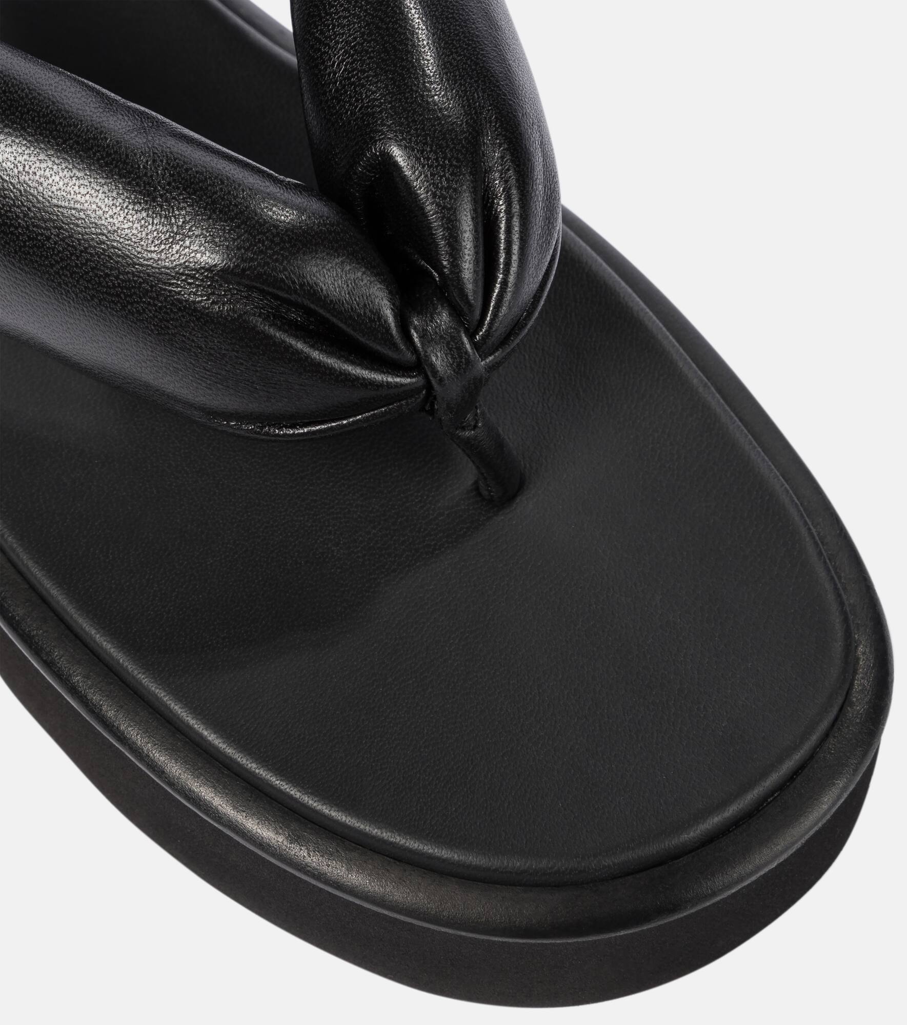 Leather thong sandals - 6