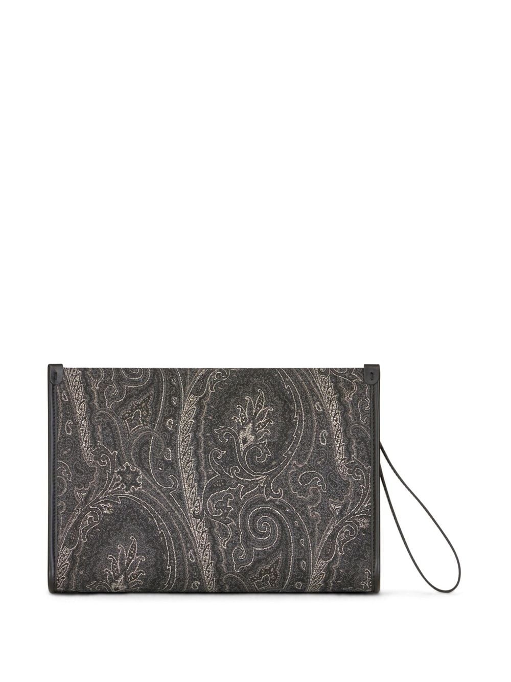 large paisley-print clutch - 2
