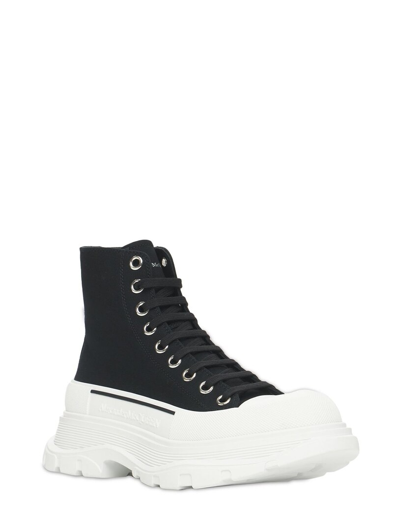 45MM TREAD SLICK CANVAS COMBAT BOOTS - 3