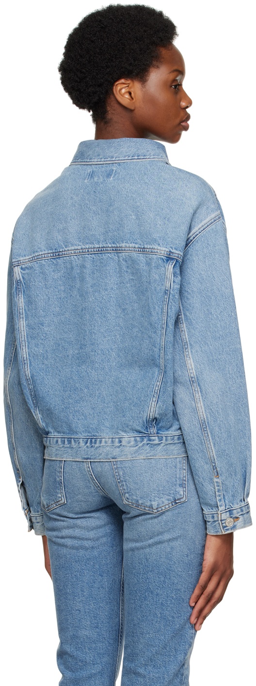 AGOLDE Blue Charli Oversized Denim Jacket ssense REVERSIBLE
