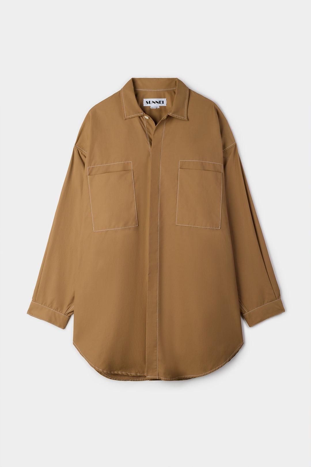 MEGA OVER SHIRT / dark beige - 2