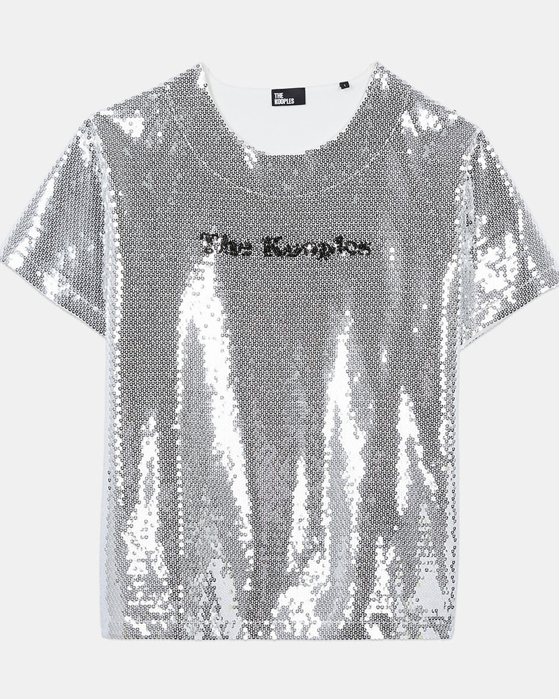 SILVER SEQUINED T-SHIRT 1