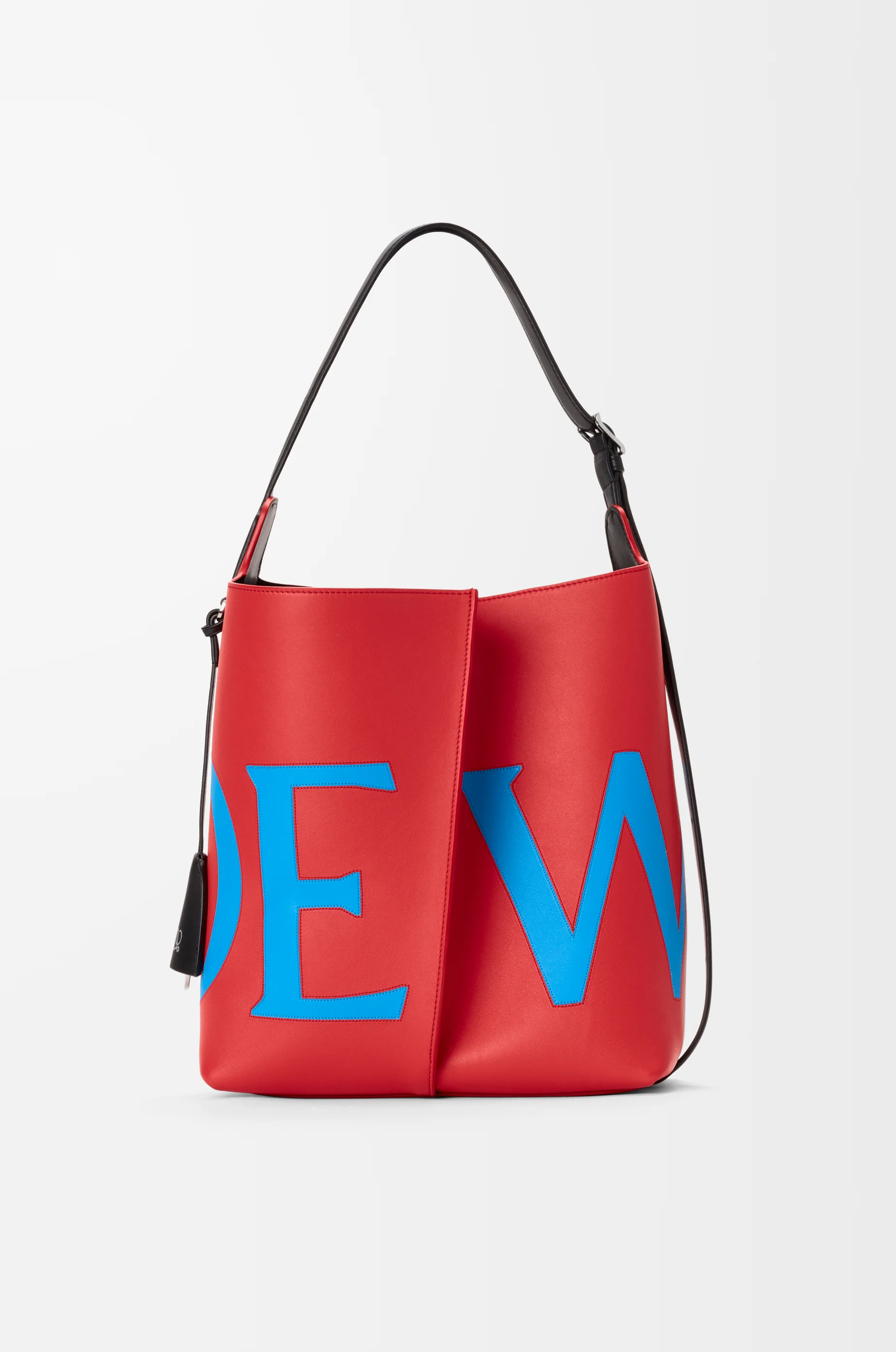 Large Bilbao bucket Oversized Logo in smooth calfskin - 1