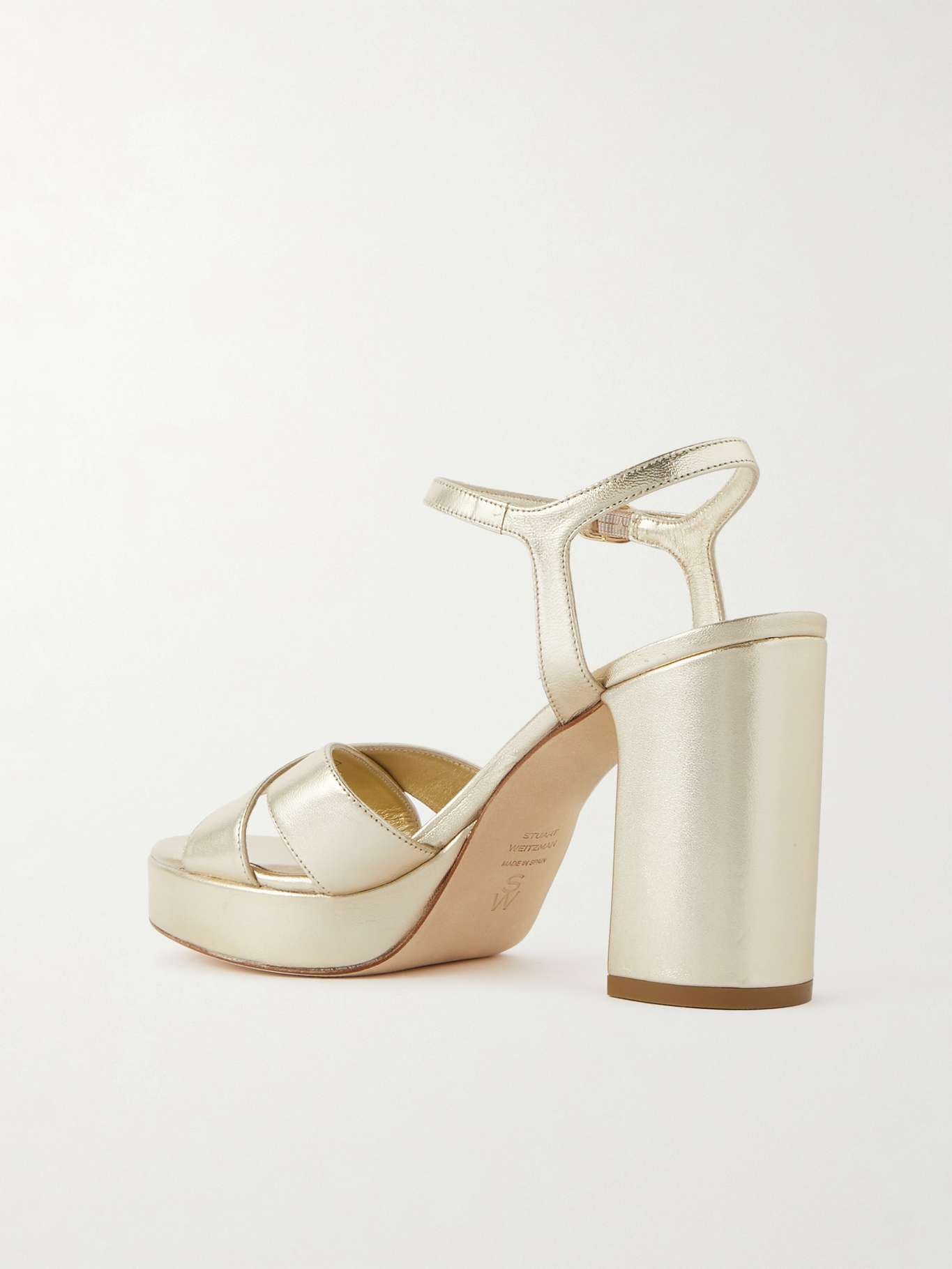 Dayna metallic leather platform sandals - 3