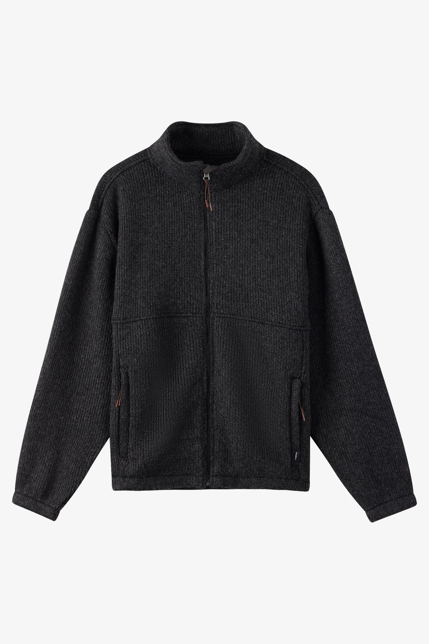Mock Neck Zip Fleece Jacket - 1