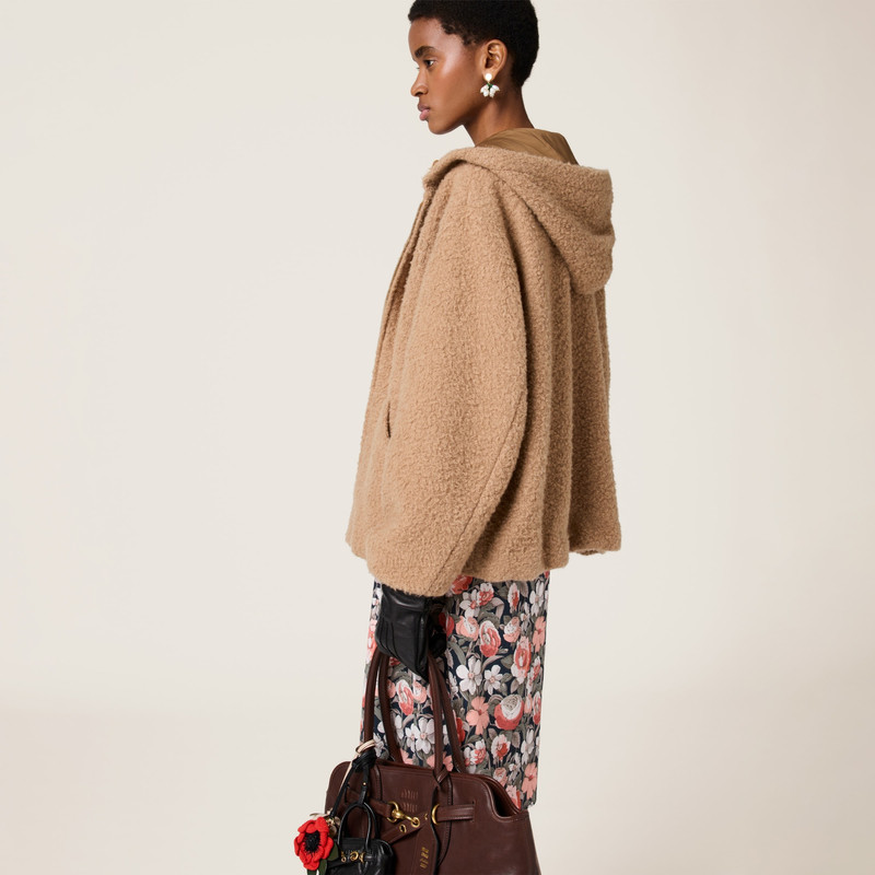 Pile hoodie jacket 5