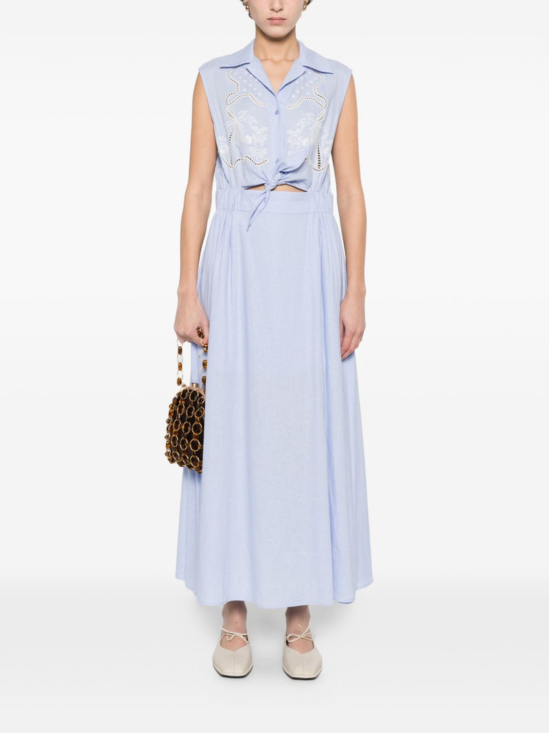 Sandro embroidered maxi dress outlook