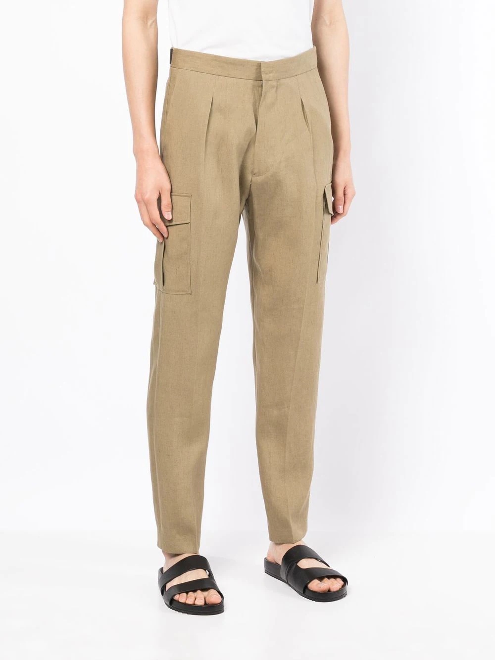 straight-leg cargo trousers - 3