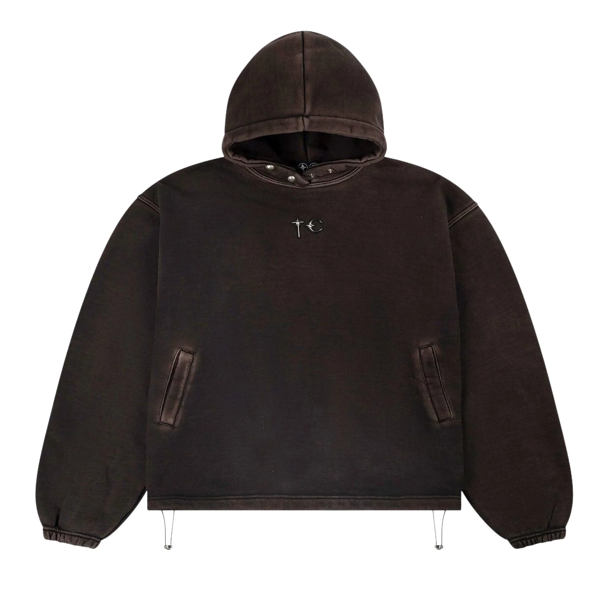 Thug Club Devil Peace Patch Hoodie 'Black' - 1