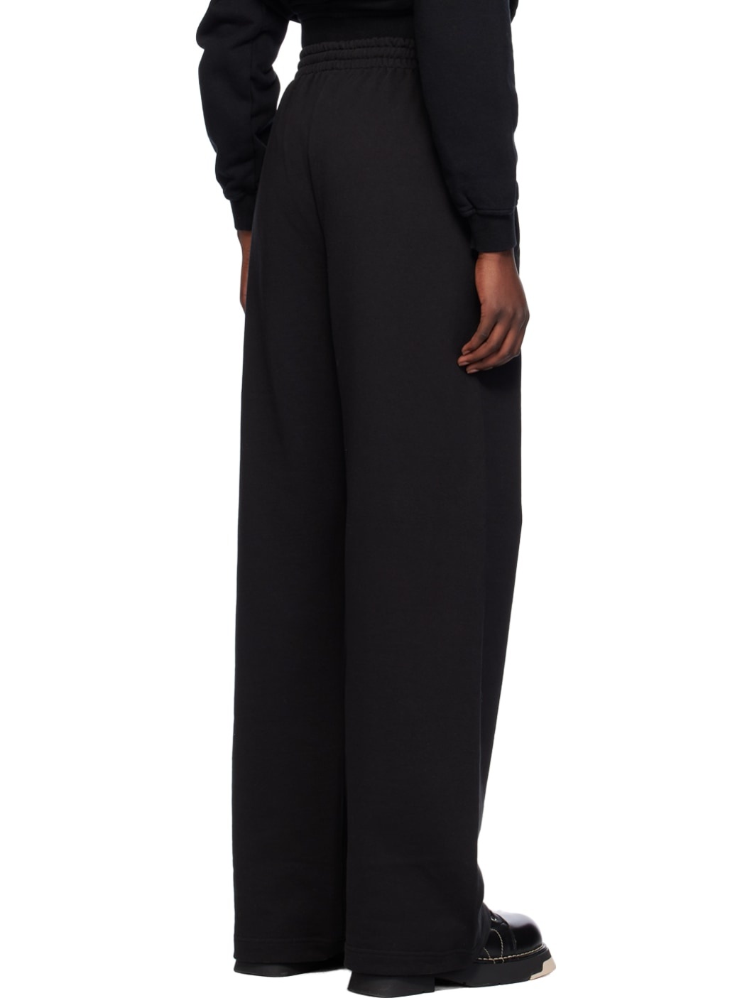 Black Loose Fit Sweatpants - 3