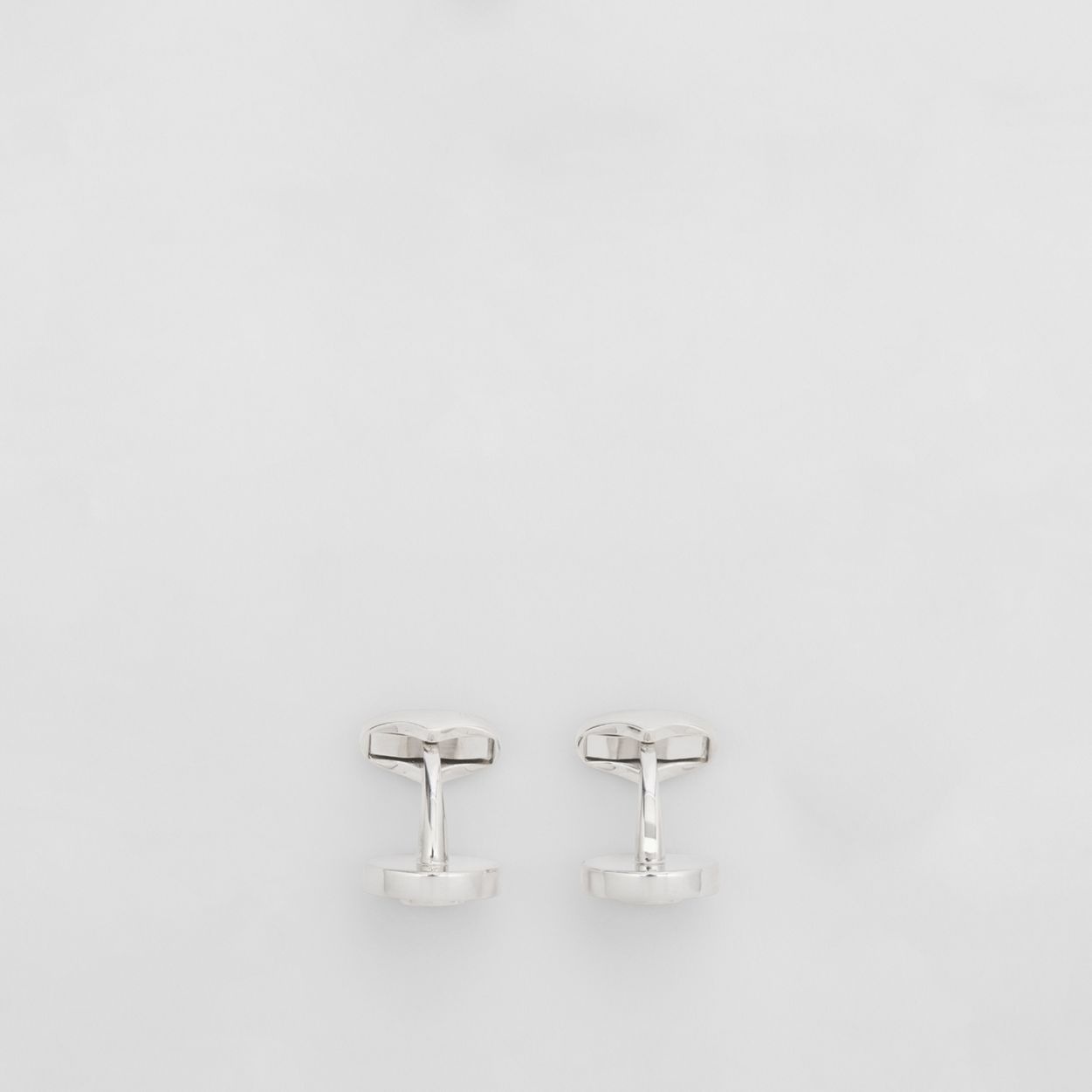 Logo Graphic Enamel and Palladium-plated Cufflinks - 3