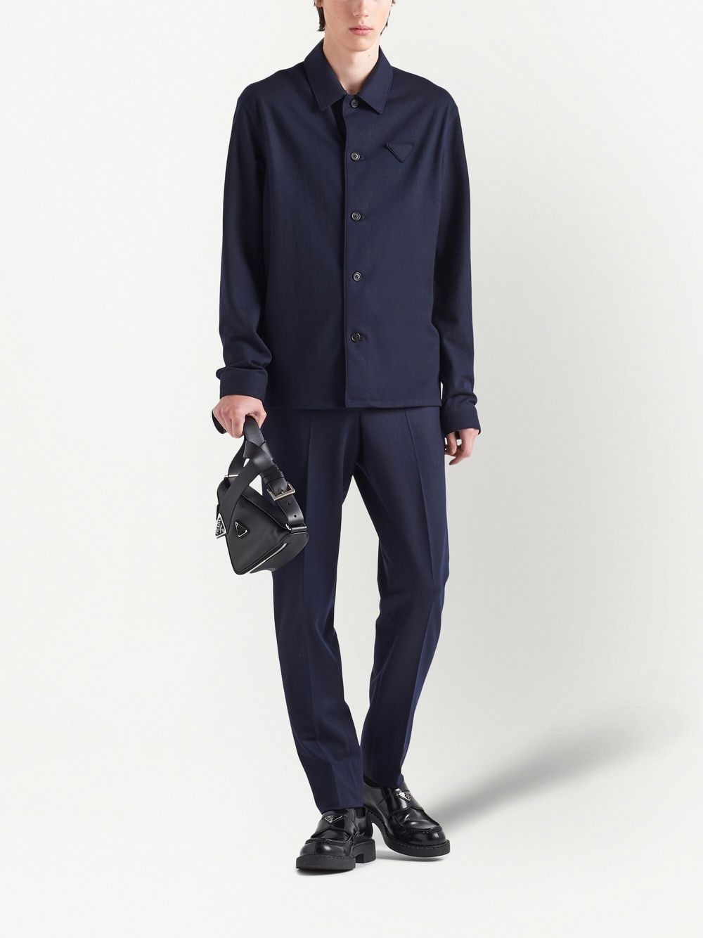 logo-patch long-sleeve shirt - 2