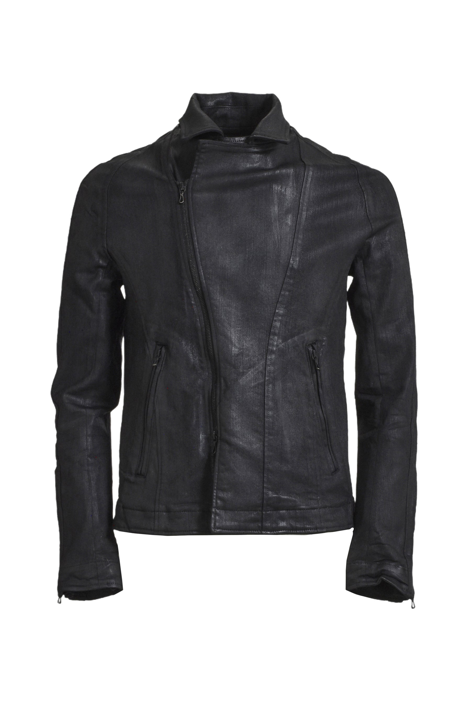 STRETCH DENIM BLOUSON / BLK WAX - 6