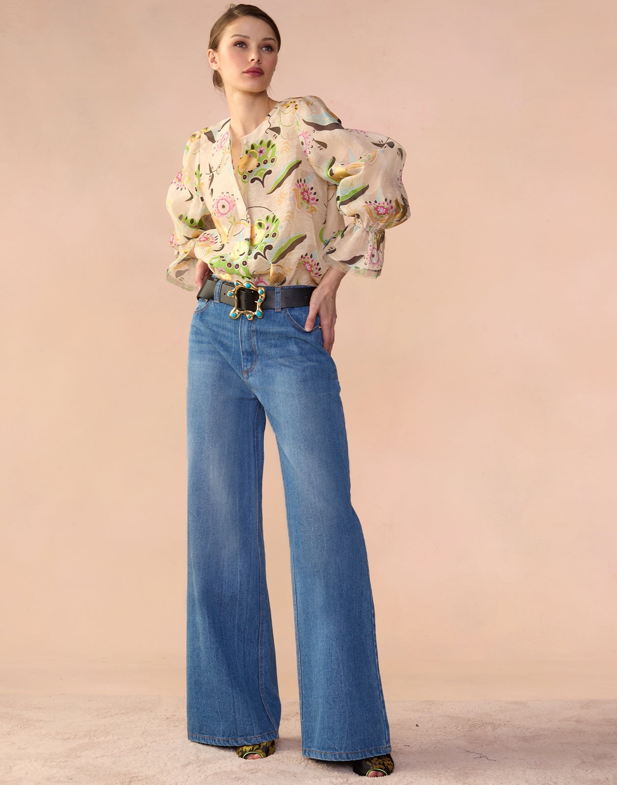 Love Locket Silk Linen Blouse - 7