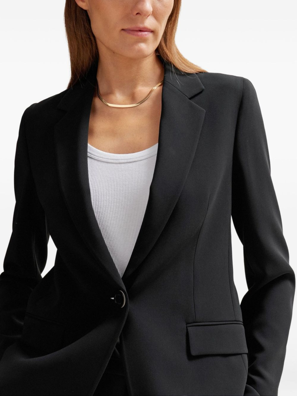 single-button notched-lapel jacket - 5
